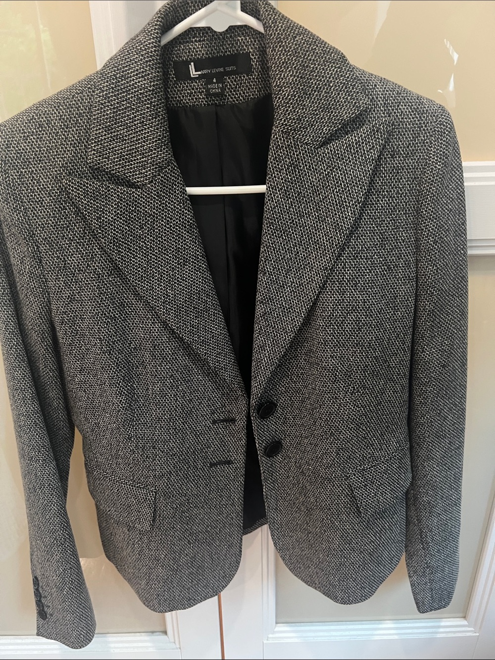 Lively Black and White Tweed Blazer